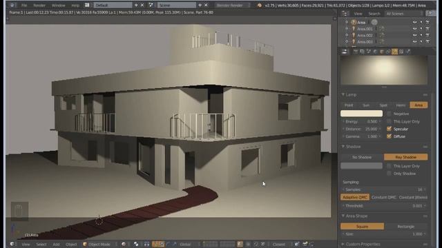 1º Vídeo Bônus do Curso de Iluminação (a ser lançado) Area Lamp no Blender Internal. смотреть онлайн