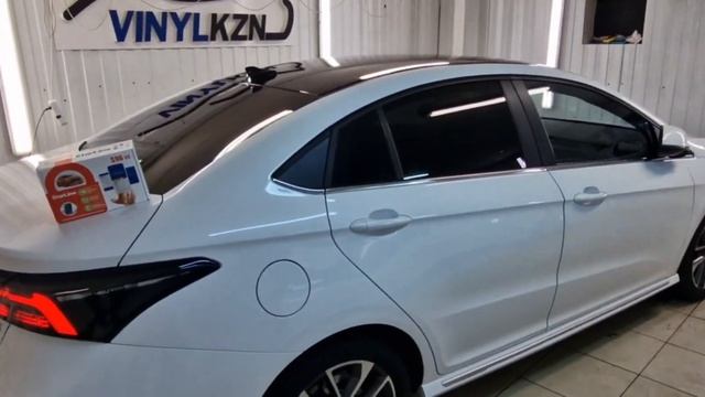 Omoda S5 - установили StarLine S96 GSM, тонировка и оклейка крыши смотреть онлайн