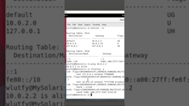Oracle Solaris X86 VM Default Gateway and NAT Routing Table смотреть онлайн