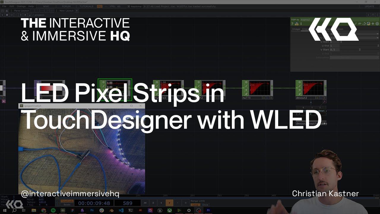 LED Pixel Strips in TouchDesigner with WLED смотреть онлайн
