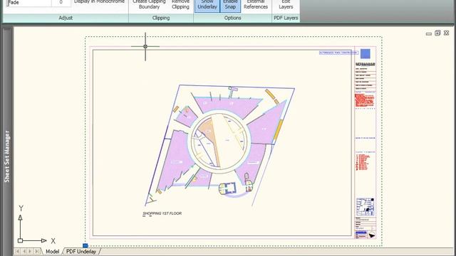 06. PDF underlay (AutoCAD 2010) смотреть онлайн