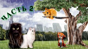 Мои Кошки СПАСАЮТ Котят, и Помогают друг другу в СМЕРТЕЛЬНОЙ ОПАСНОСТИ! ЧАСТЬ 2.   Подряд 4 СЕРИИ!!!