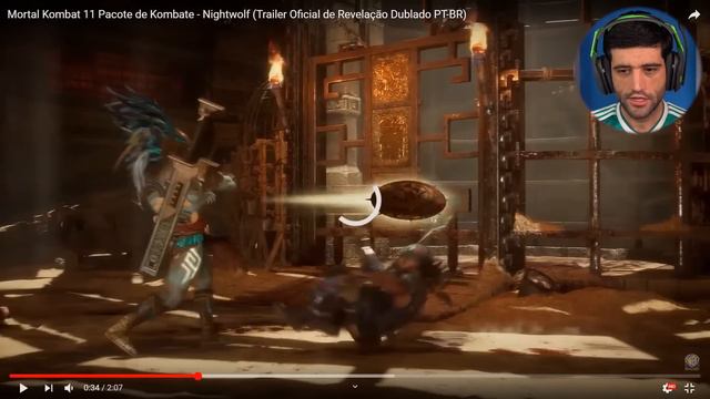 Mortal Kombat 11 - Primeiro gameplay do Nightwolf DLC смотреть онлайн