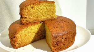 Бисквит без яиц и молочных продуктов! ВЫСОКИЙ ПЫШНЫЙ Постный бисквит!