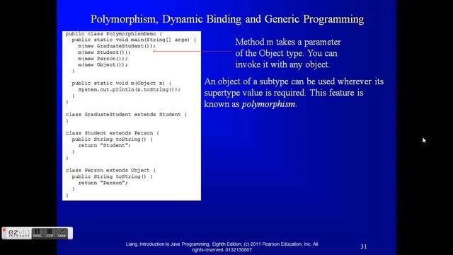 Inheritance and Polymorphism in Java смотреть онлайн