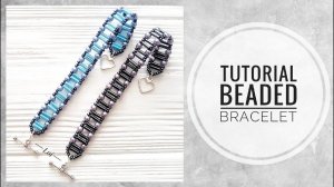 #МК - Браслет из бисера, стекляруса и бусин | #Tutorial - Bracelet of beads, glass beads and bead