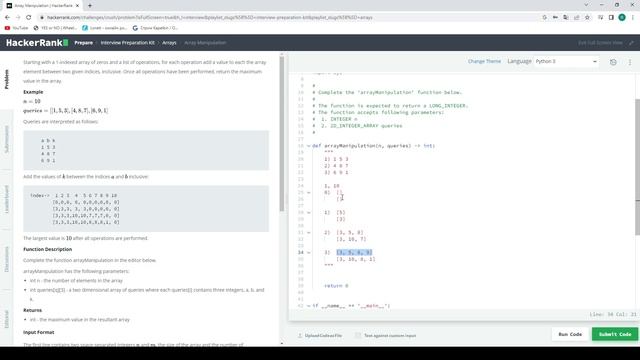 Hackerrank - Interview Preparation Kit - Arrays - 5 - (интерлюдия) - #3 смотреть онлайн