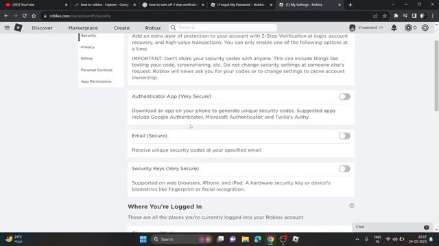 How to turn off 2 step verification option on roblox without logging in - Full gaide смотреть онлайн