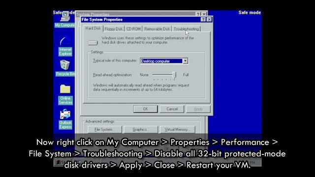 Oracle VirtualBox Error | Windows 98 EXPLORER caused an Exception 6d007eH | SHELL32.DLL смотреть онлайн
