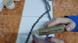 Туристическая цепная пила. Или что можно сделать из порванной цепи от бензопилы.