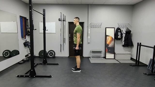 Поочередные выпады назад с гантелями смотреть онлайн