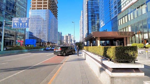 Sunday Walking Tour of Beijing CBD - The most modern area in Beijing China |4K смотреть онлайн