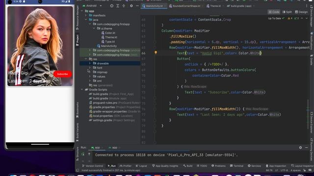 Kotlin With Jetpack Compose Ui And Material 3: Social Post With Card Component смотреть онлайн