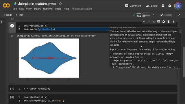 violinplot in seaborn смотреть онлайн