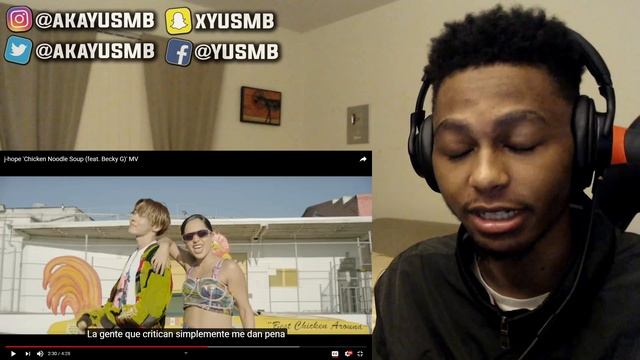 FIRST REACTION To J-hope 'Chicken Noodle Soup (feat. Becky G)' MV