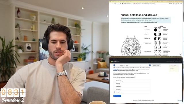 REAL TIME Study with me (no music): 3 Hour Productive Pomodoro Session | KharmaMedic смотреть онлайн