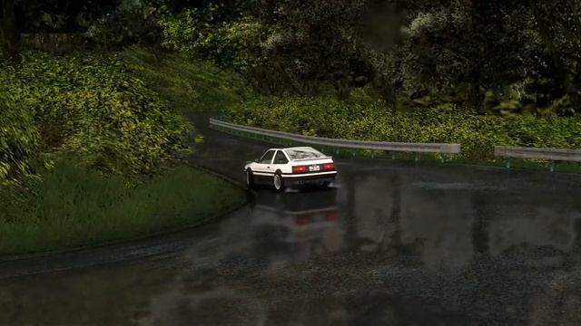 AE86 Trueno Drift - Tsukuba Raining / SOL 2.2 / G27 Settings / Assetto Corsa смотреть онлайн