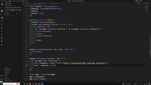 63. Global beforeResolve guard to fetch data before navigating to route in Composition API - Vue 3 смотреть онлайн