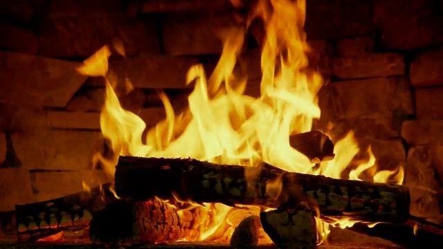 Warm Relaxing Night with Cozy Fireplace Burning ? Relaxing Fireplace 4K with Crackling Fire Sounds смотреть онлайн