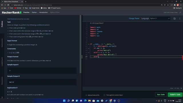 If-Else in Python смотреть онлайн