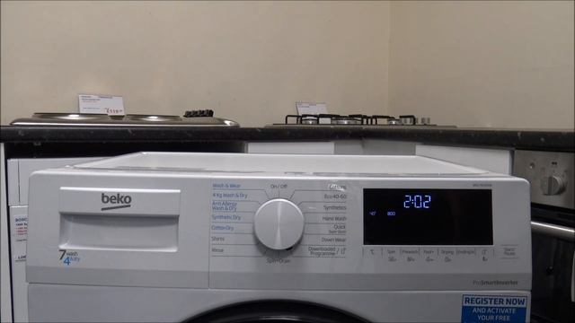 Beko WDL742441W 7kg 1200 Spin Washer Dryer