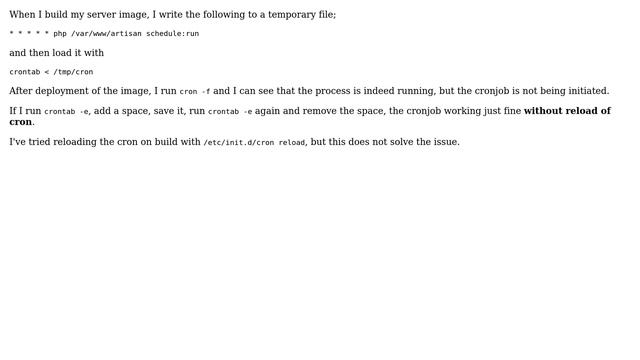 DevOps & SysAdmins: Crontab not picking up new conjob смотреть онлайн