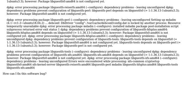 How can I solve these errors when doing 'sudo dpkg --configure -a'? смотреть онлайн