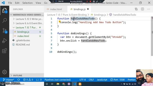 Lecture 7 JS 7 Pure Js Event Binding смотреть онлайн