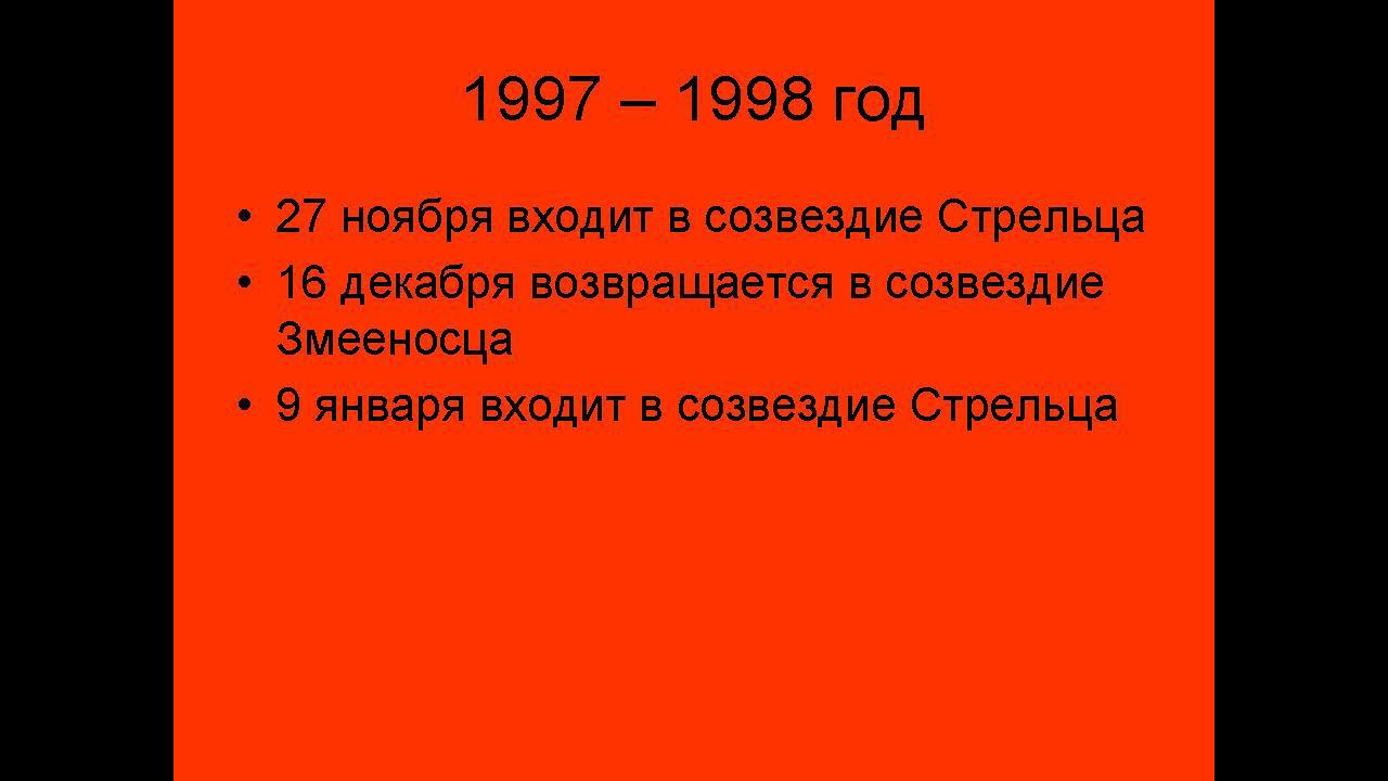 Петли Меркурия: Стрелец - Змееносец