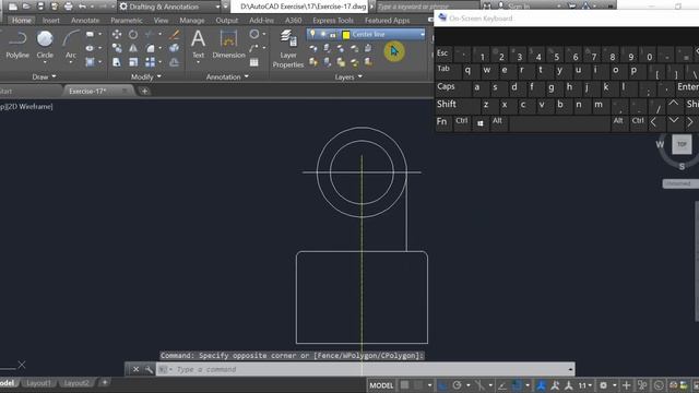 AutoCAD 2D Practice Drawing | AutoCAD Drafting | AutoCAD Tutorial | Exercise-17 смотреть онлайн