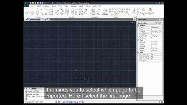 PDF Converter: Converting drawings on a PDF to a DWG in ZWCAD. смотреть онлайн