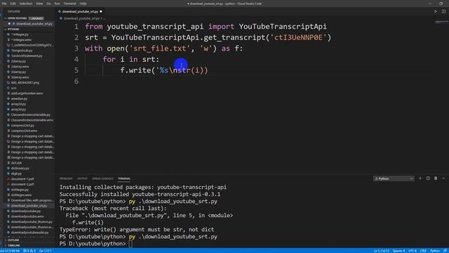 Download Subtitles From Youtube in Python смотреть онлайн