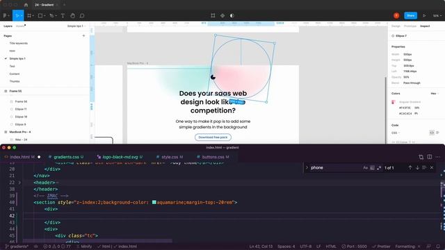 How to use CSS gradient background from Figma - 6/6 смотреть онлайн