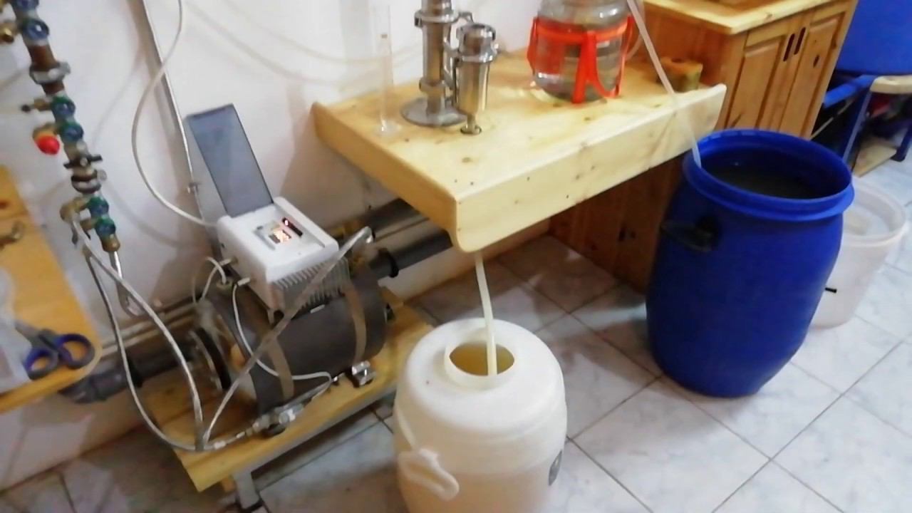 Непрерывная перегонка большого объема браги. смотреть онлайн