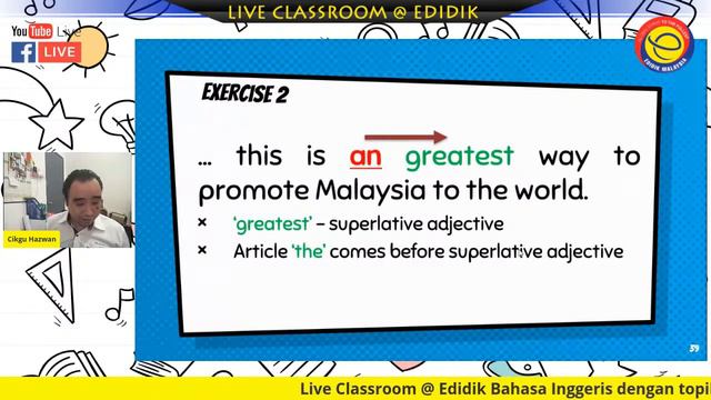 Live Classroom @ Edidik Bahasa Inggeris - Error Identification смотреть онлайн