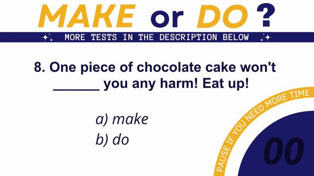 Make or Do? English Vocabulary Quiz | Test #2 смотреть онлайн