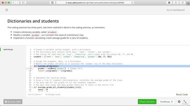 02 - A Full Python Refresher - 027 Solution to coding exercise Dictionaries смотреть онлайн