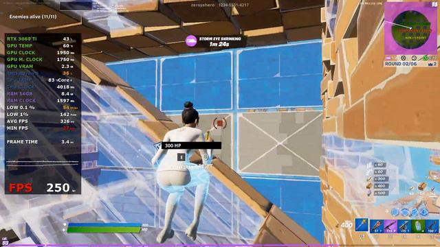 Fortnite | RTX 3060Ti Ryzen 5 3600 | Zone Wars Creative DX 11 | 1440p