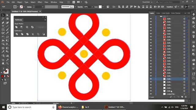 Symmetric Shapes | Negative Space - Adobe Illustrator смотреть онлайн