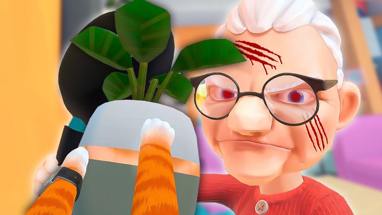 КОТ РАЗБИЛ ВСЕ ГОРШКИ С РАСТЕНИЯМИ У БАБУЛИ! Чувствую, нам влетит! I Am Cat VR / Часть 5 / смотреть онлайн