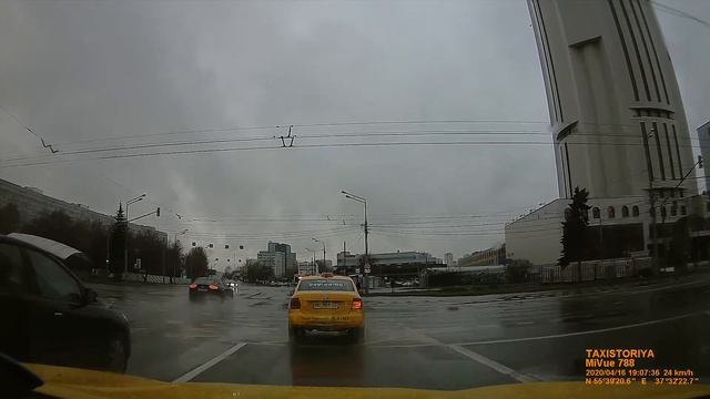 Вид из окна такси. Сегодня по Обручева от Севастопльского до Ленинского за 5 минут. смотреть онлайн