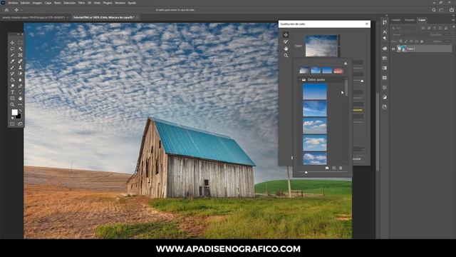 Cambiar el CIELO en PHOTOSHOP con un solo CLICK – TUTORIAL смотреть онлайн