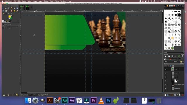 How to create a professional business flyer in Gimp (part 2) смотреть онлайн