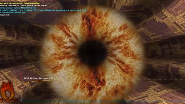 GeForce MX 250 oc FurMark v1 27 Lenovo Ideapad S340 смотреть онлайн