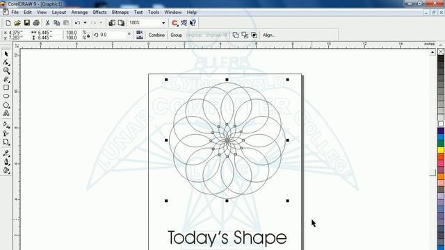 Corel Draw Shapes | Learn a daily shape - 2 Lunar Computer College смотреть онлайн
