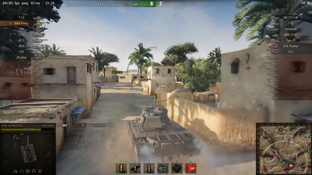 M46 Patton | Отыграл за всю команду. Песчаная река – Штурм (WoT 0.9.14) смотреть онлайн