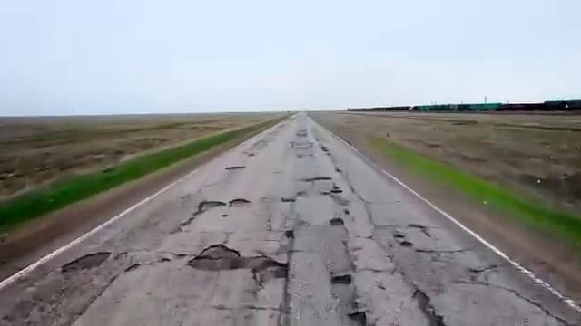 Дорога Ахтубинск - Верхний Баскунчак. май 2022 год смотреть онлайн