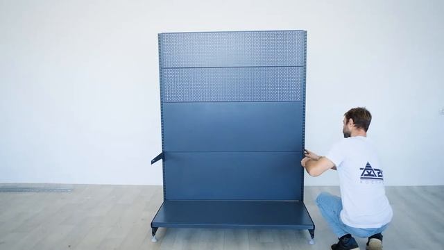 Сборка металлического стеллажа серии СК и СД с перфорацией смотреть онлайн