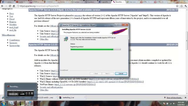 installing and configuring Apache http server смотреть онлайн