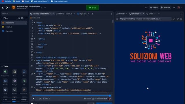 Logo svg animato con vanilla Javascript смотреть онлайн